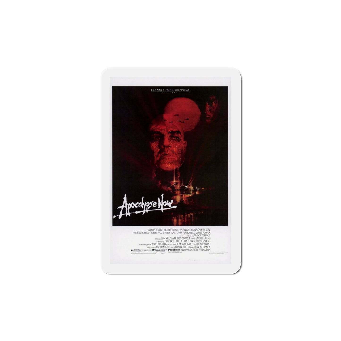 Apocalypse Now 1979 Movie Poster Die-Cut Magnet-4 Inch-The Sticker Space