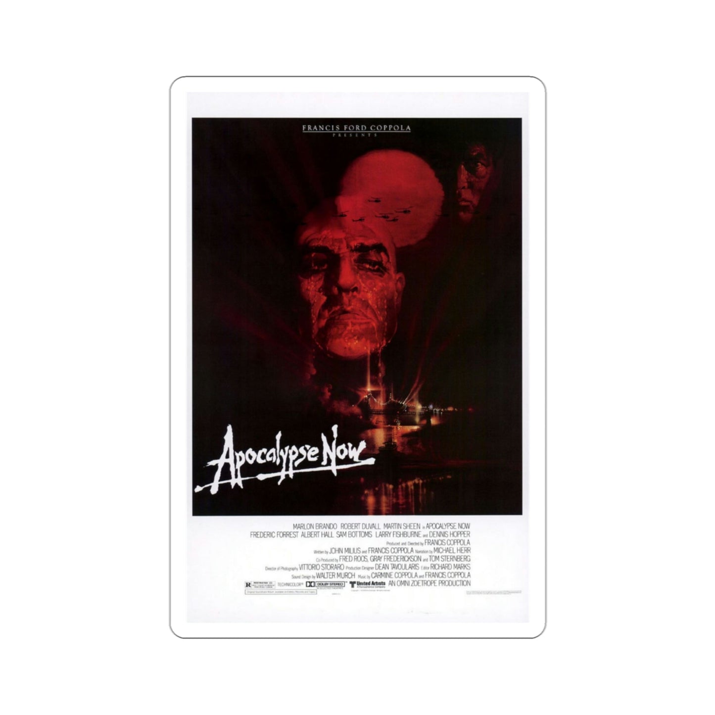 Apocalypse Now 1979 Movie Poster STICKER Vinyl Die-Cut Decal-3 Inch-The Sticker Space