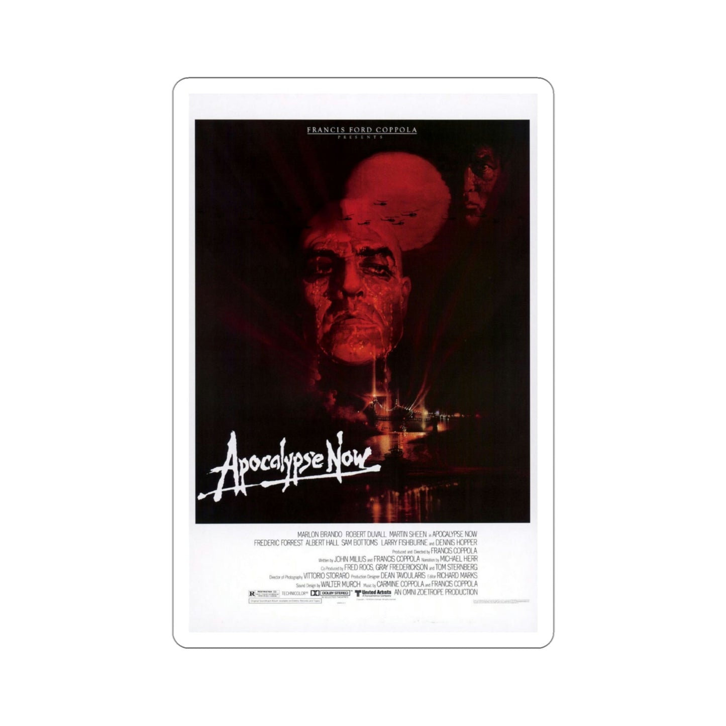 Apocalypse Now 1979 Movie Poster STICKER Vinyl Die-Cut Decal-4 Inch-The Sticker Space