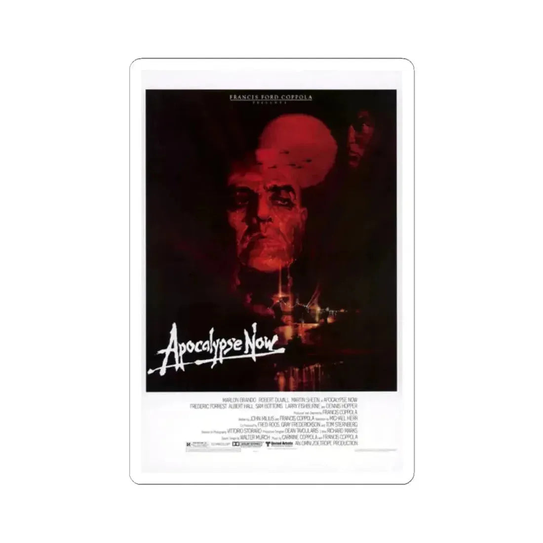 Apocalypse Now 1979 Movie Poster - STICKER Vinyl Kiss-Cut Decal 2 Inch White - The Sticker Space