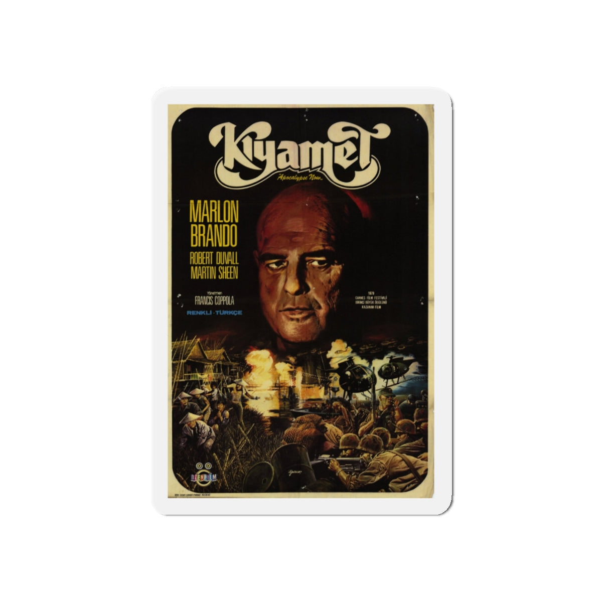 APOCALYPSE NOW (FOREIGN) 1979 Movie Poster - Die-Cut Magnet-5" x 5"-The Sticker Space