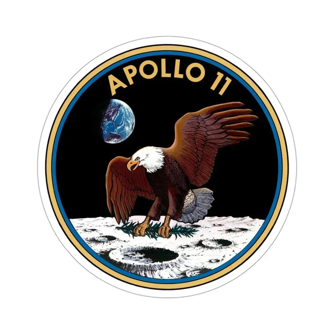 Apollo 11 (NASA) STICKER Vinyl Die-Cut Decal 3 Inch - The Sticker Space
