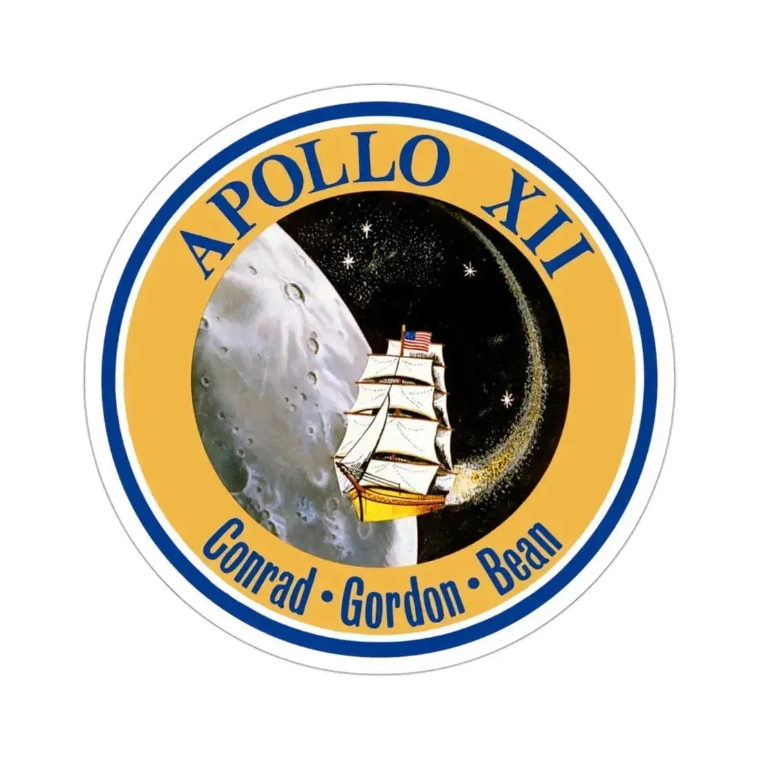 Apollo 12 (NASA) STICKER Vinyl Die-Cut Decal - The Sticker Space