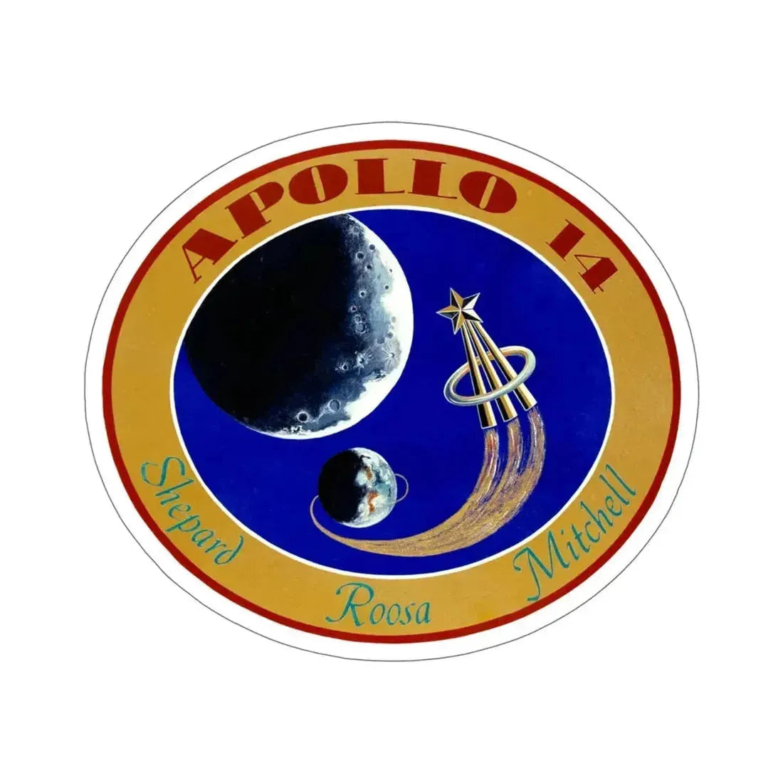 Apollo 14 (NASA) STICKER Vinyl Die-Cut Decal - The Sticker Space