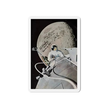Apollo 15 (Magazine Illustration) Refrigerator Magnet - The Sticker Space