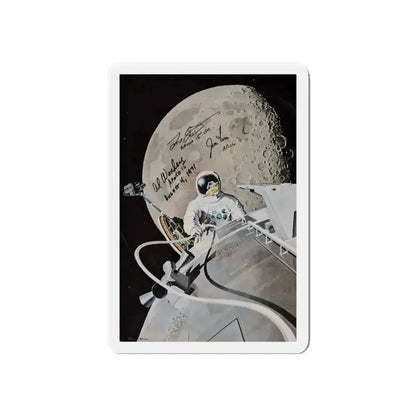 Apollo 15 (Magazine Illustration) Refrigerator Magnet - The Sticker Space