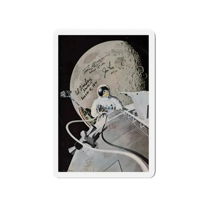 Apollo 15 (Magazine Illustration) Refrigerator Magnet - The Sticker Space