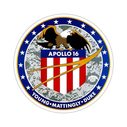 Apollo 16 (NASA) STICKER Vinyl Die-Cut Decal 6 Inch - The Sticker Space