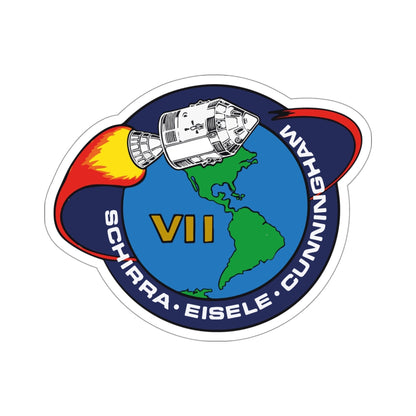 Apollo 7 (NASA) STICKER Vinyl Die-Cut Decal-4 Inch-The Sticker Space