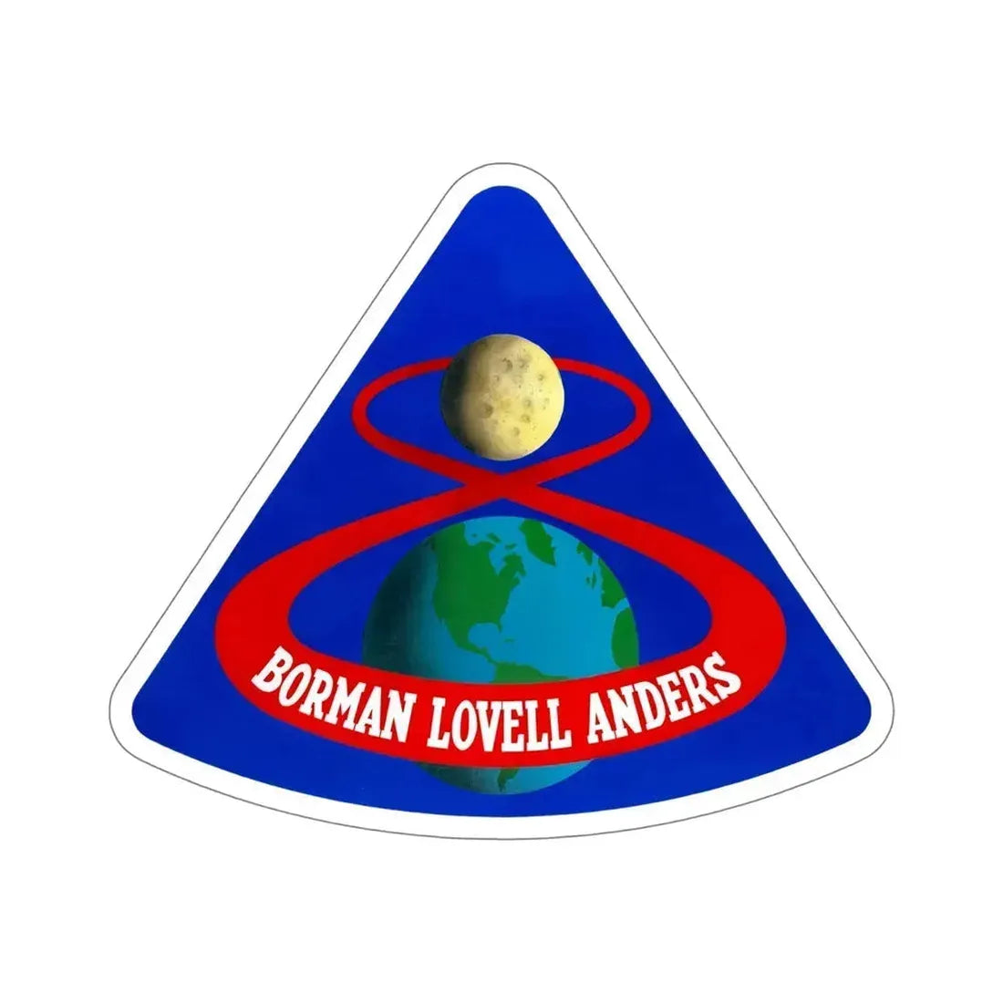 Apollo 8 (NASA) STICKER Vinyl Die-Cut Decal 6 Inch - The Sticker Space