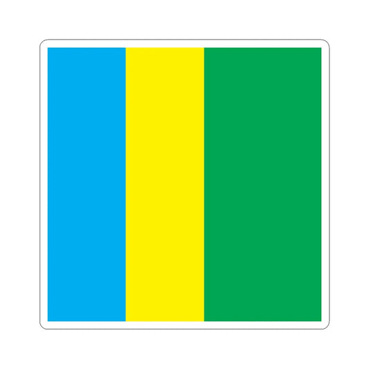 Apostolove flag (Ukraine) STICKER Vinyl Kiss-Cut Decal 2 Inch White - The Sticker Space