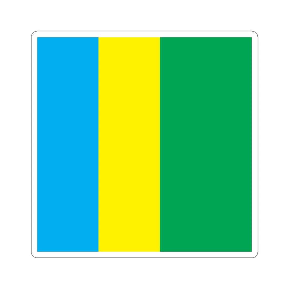 Apostolove flag (Ukraine) STICKER Vinyl Kiss-Cut Decal 3 Inch White - The Sticker Space