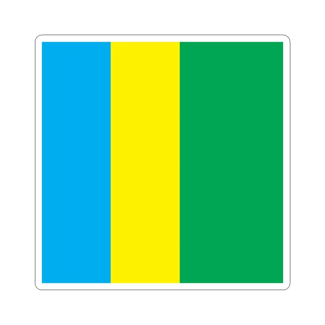 Apostolove flag (Ukraine) STICKER Vinyl Kiss-Cut Decal 4 Inch White - The Sticker Space