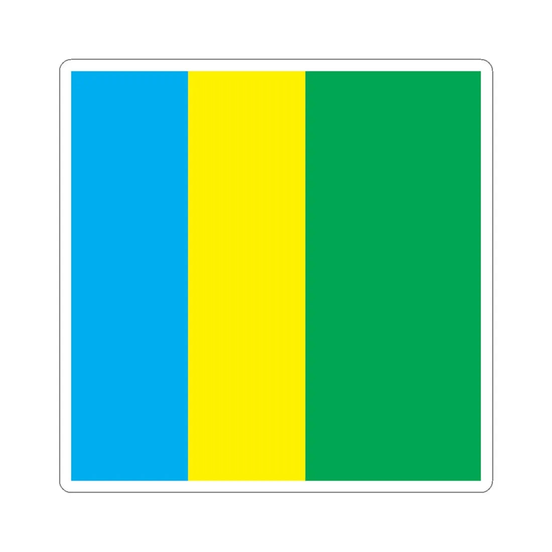 Apostolove flag (Ukraine) STICKER Vinyl Kiss-Cut Decal 6 Inch White - The Sticker Space