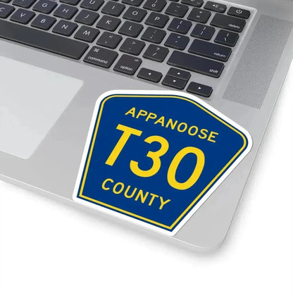 Appanoose County Route T30 IA (Iowa) (Road Sign) STICKER Vinyl Kiss-Cut Decal - The Sticker Space