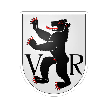 AppenzellRE-coat of arms (Switzerland) (Coat of Arms) STICKER Vinyl Kiss-Cut Decal 6 Inch White - The Sticker Space