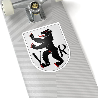 AppenzellRE-coat of arms (Switzerland) (Coat of Arms) STICKER Vinyl Kiss-Cut Decal - The Sticker Space