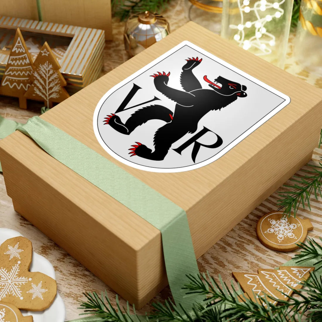 AppenzellRE-coat of arms (Switzerland) (Coat of Arms) STICKER Vinyl Kiss-Cut Decal - The Sticker Space