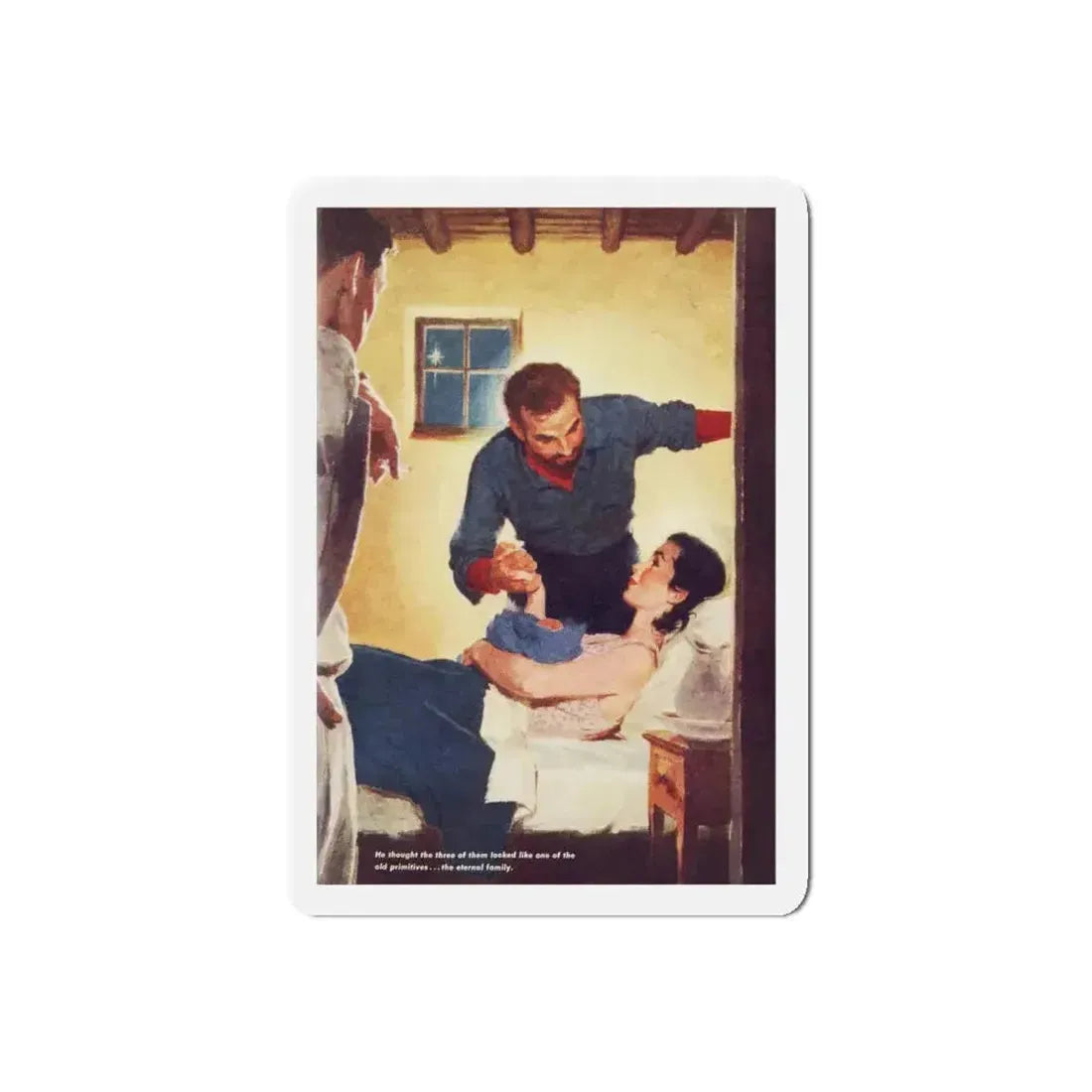 Appointment In the Desert, Redbook, December 1954 (Magazine Illustration) Refrigerator Magnet - The Sticker Space