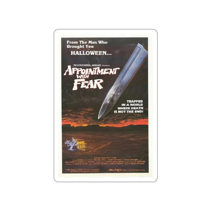 APPOINTMENT WITH FEAR 1985 Movie Poster STICKER Vinyl Die-Cut Decal 2 Inch - The Sticker Space