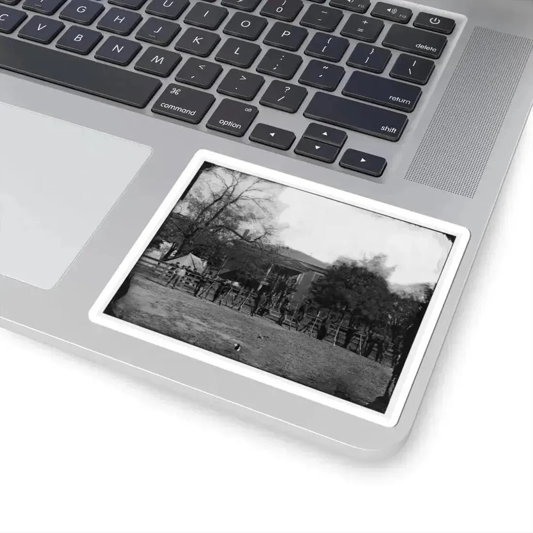 Appomattox Court House, Va. Federal Soldiers at the Courthouse (U.S. Civil War) STICKER Vinyl Kiss-Cut Decal - The Sticker Space