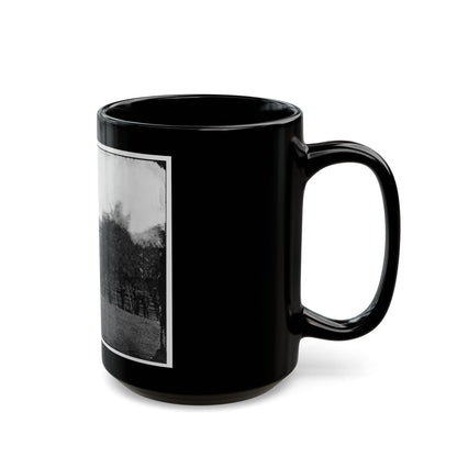 Appomattox Court House, Va. Federal Soldiers At The Courthouse (U.S. Civil War) Black Coffee Mug-The Sticker Space