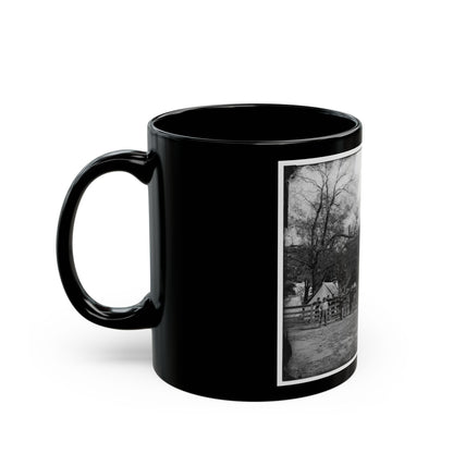 Appomattox Court House, Va. Federal Soldiers At The Courthouse (U.S. Civil War) Black Coffee Mug-The Sticker Space