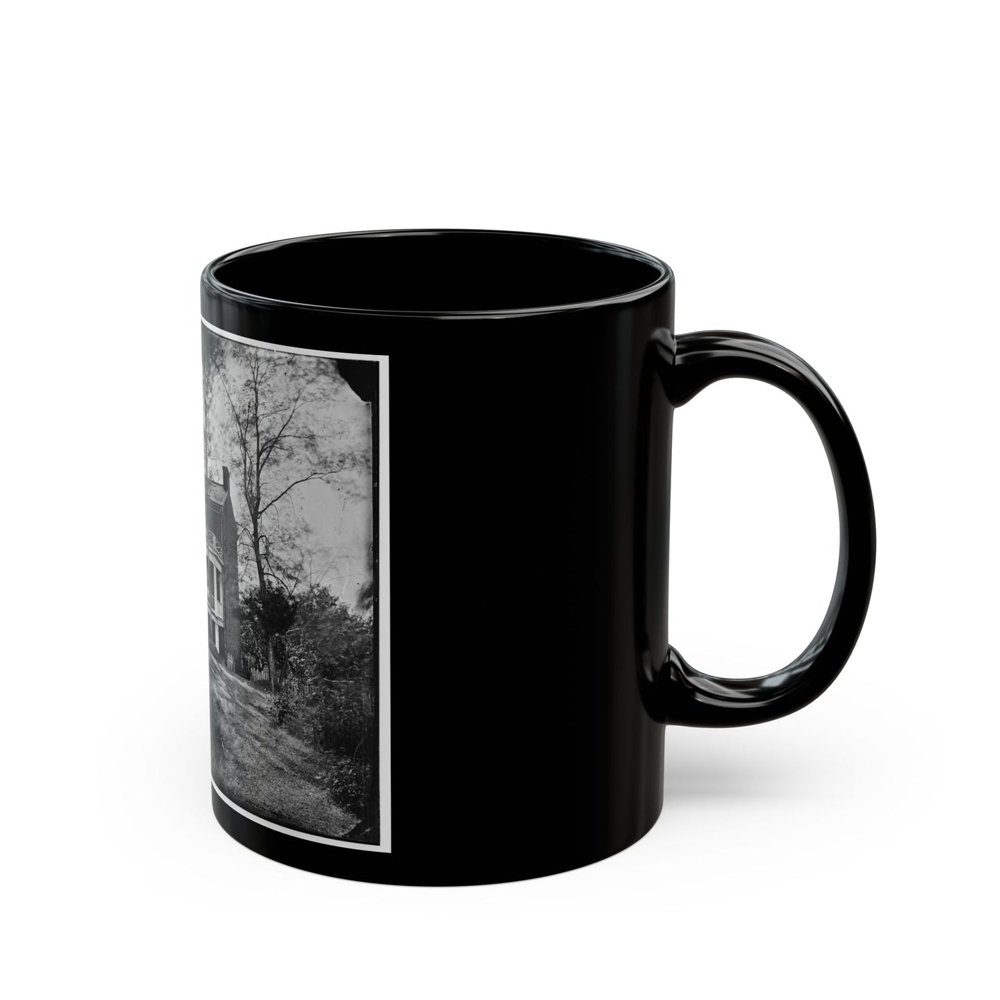 Appomattox Court House, Va. Mclean House (U.S. Civil War) Black Coffee Mug-The Sticker Space