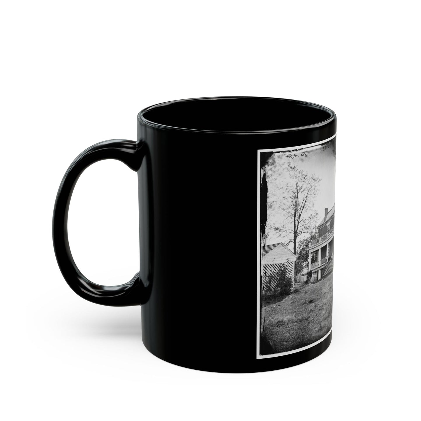 Appomattox Court House, Va. Mclean House (U.S. Civil War) Black Coffee Mug-The Sticker Space