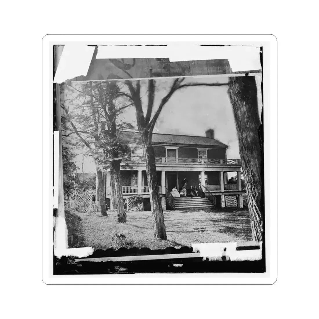 Appomattox Court House, Virginia. Mclean House 001 (U.S. Civil War) STICKER Vinyl Kiss-Cut Decal 4 Inch White - The Sticker Space