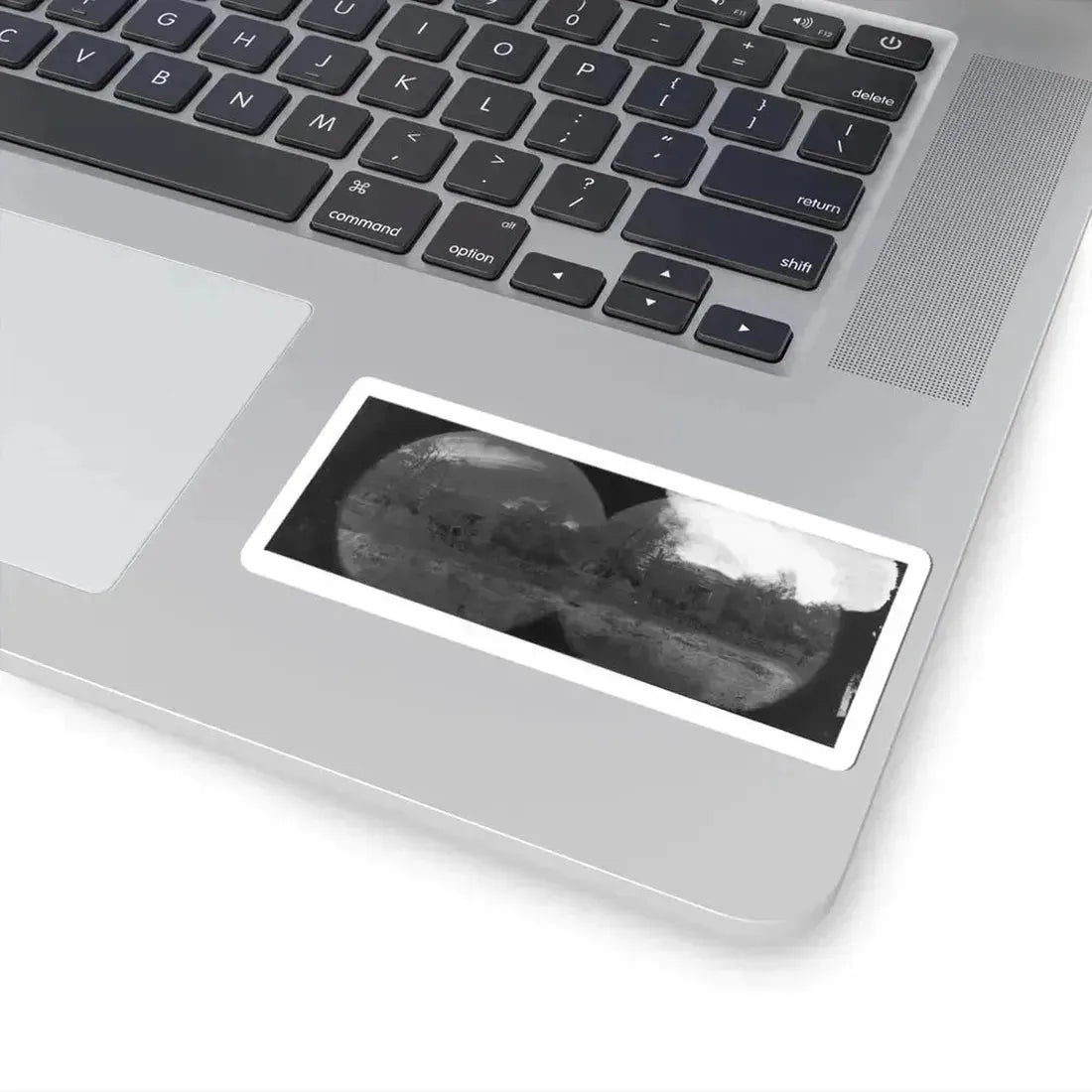 Appomattox Court House, Virginia. View of Court House and Soldiers (U.S. Civil War) STICKER Vinyl Kiss-Cut Decal - The Sticker Space