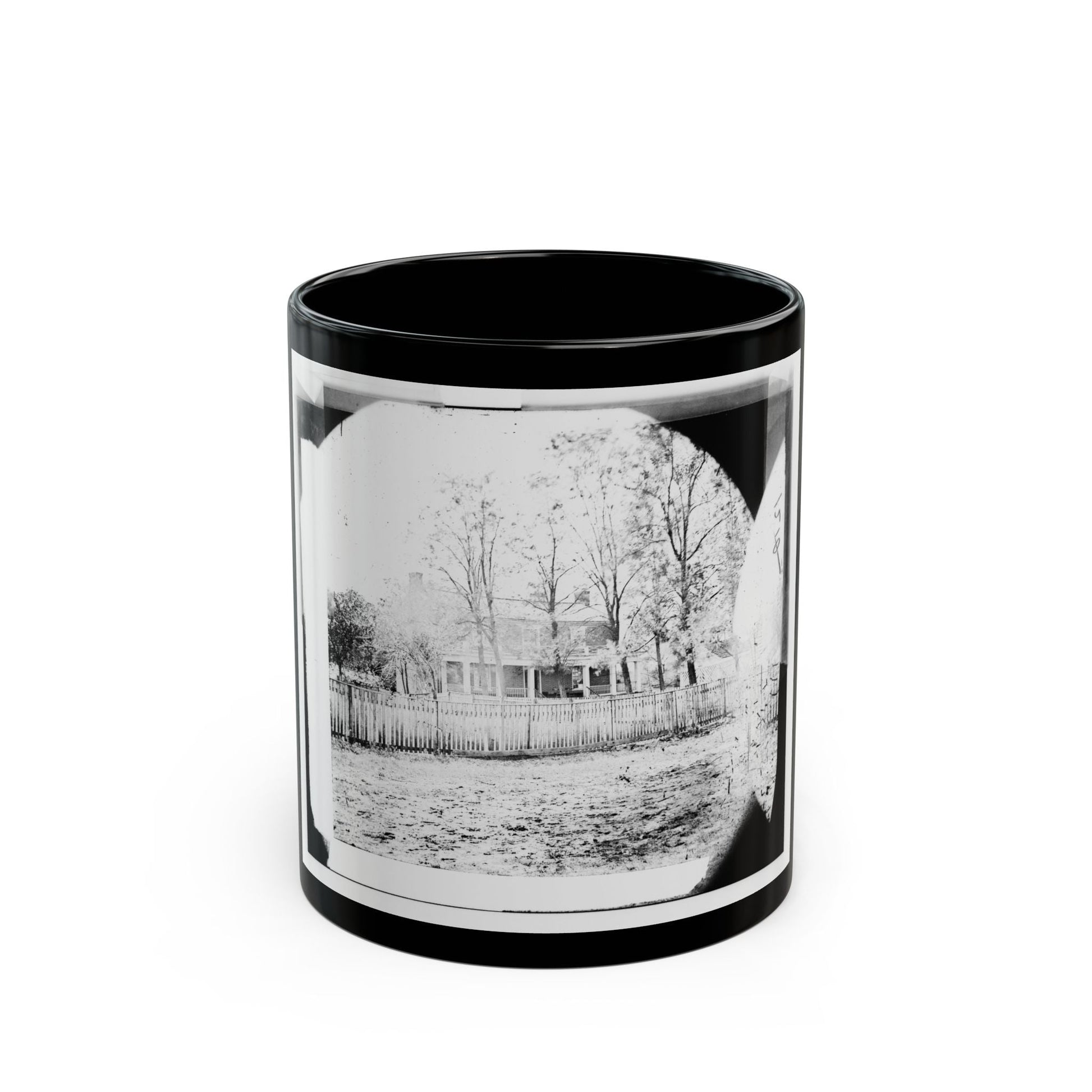 Appomattox Court House, Virginia. Mclean House (U.S. Civil War) Black Coffee Mug-11oz-The Sticker Space