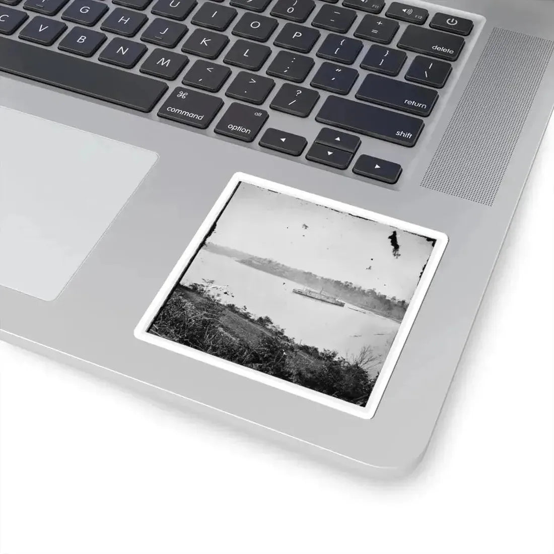 Appomattox River, Virginia. Boat on the Appomattox River-2 (U.S. Civil War) STICKER Vinyl Kiss-Cut Decal - The Sticker Space