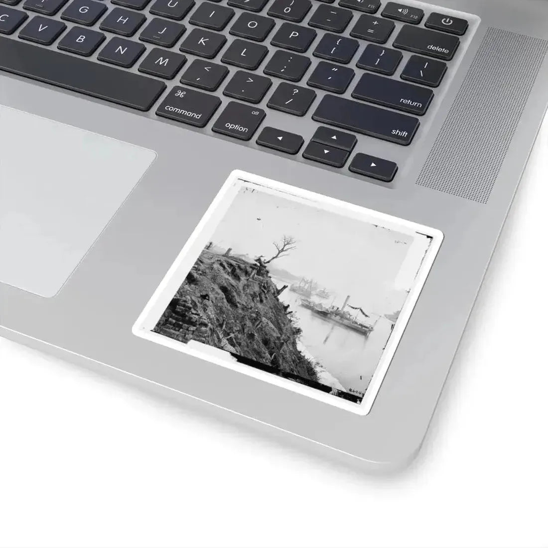 Appomattox River, Virginia. Boat on the Appomattox River-3 (U.S. Civil War) STICKER Vinyl Kiss-Cut Decal - The Sticker Space