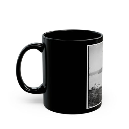 Appomattox River, Virginia. Boat On The Appomattox River-2 (U.S. Civil War) Black Coffee Mug