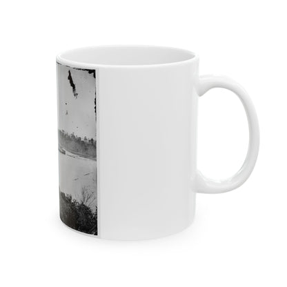 Appomattox River, Virginia. Boat On The Appomattox River-2 (U.S. Civil War) White Coffee Mug