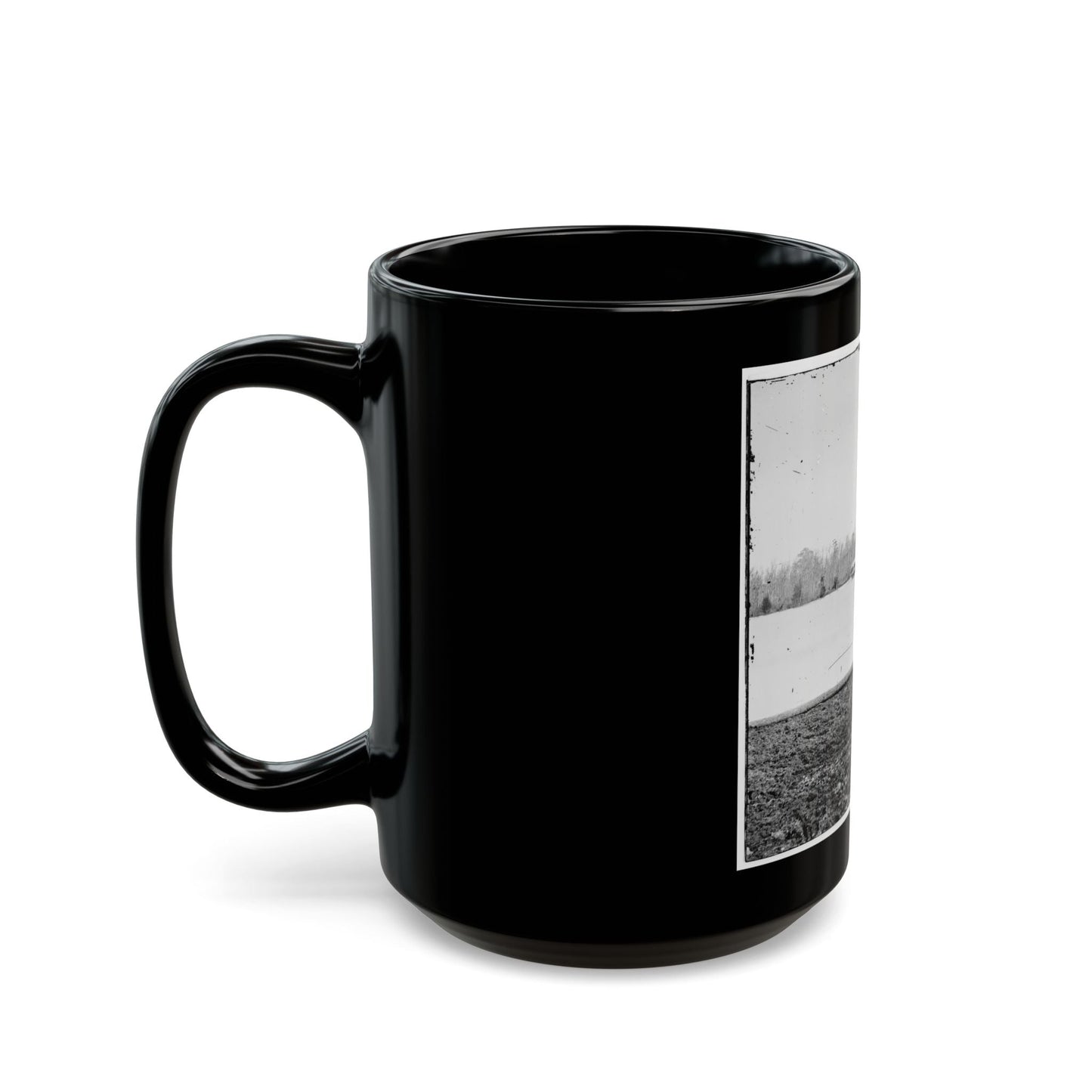 Appomattox River, Virginia. Boat On The Appomattox River (U.S. Civil War) Black Coffee Mug