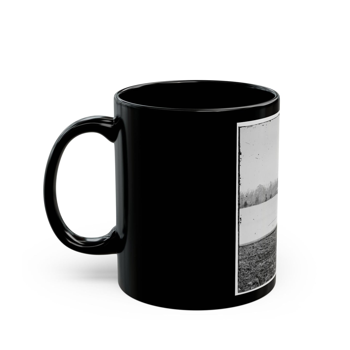 Appomattox River, Virginia. Boat On The Appomattox River (U.S. Civil War) Black Coffee Mug