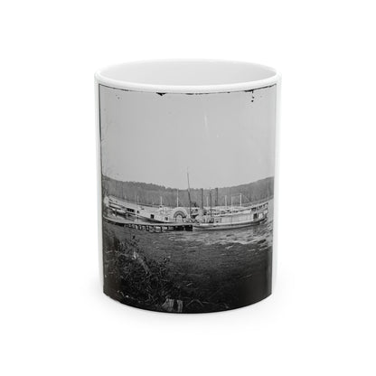 Appomattox River, Virginia. Medical Supply Boat Connecticut (U.S. Civil War) White Coffee Mug