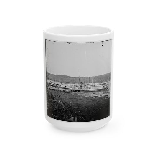 Appomattox River, Virginia. Medical Supply Boat Connecticut (U.S. Civil War) White Coffee Mug