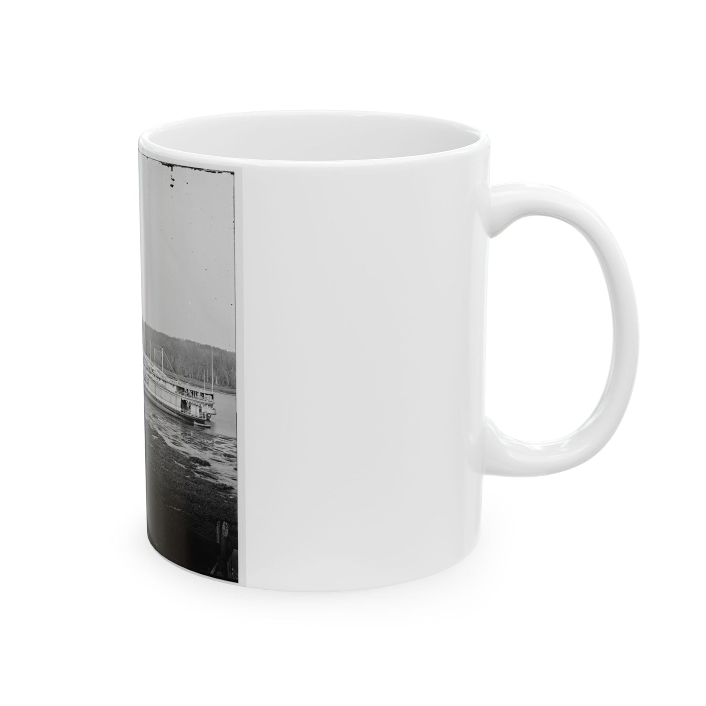 Appomattox River, Virginia. Medical Supply Boat Connecticut (U.S. Civil War) White Coffee Mug