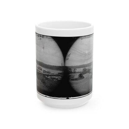 Appomattox River, Virginia. Medical Supply Boat Planter (U.S. Civil War) White Coffee Mug