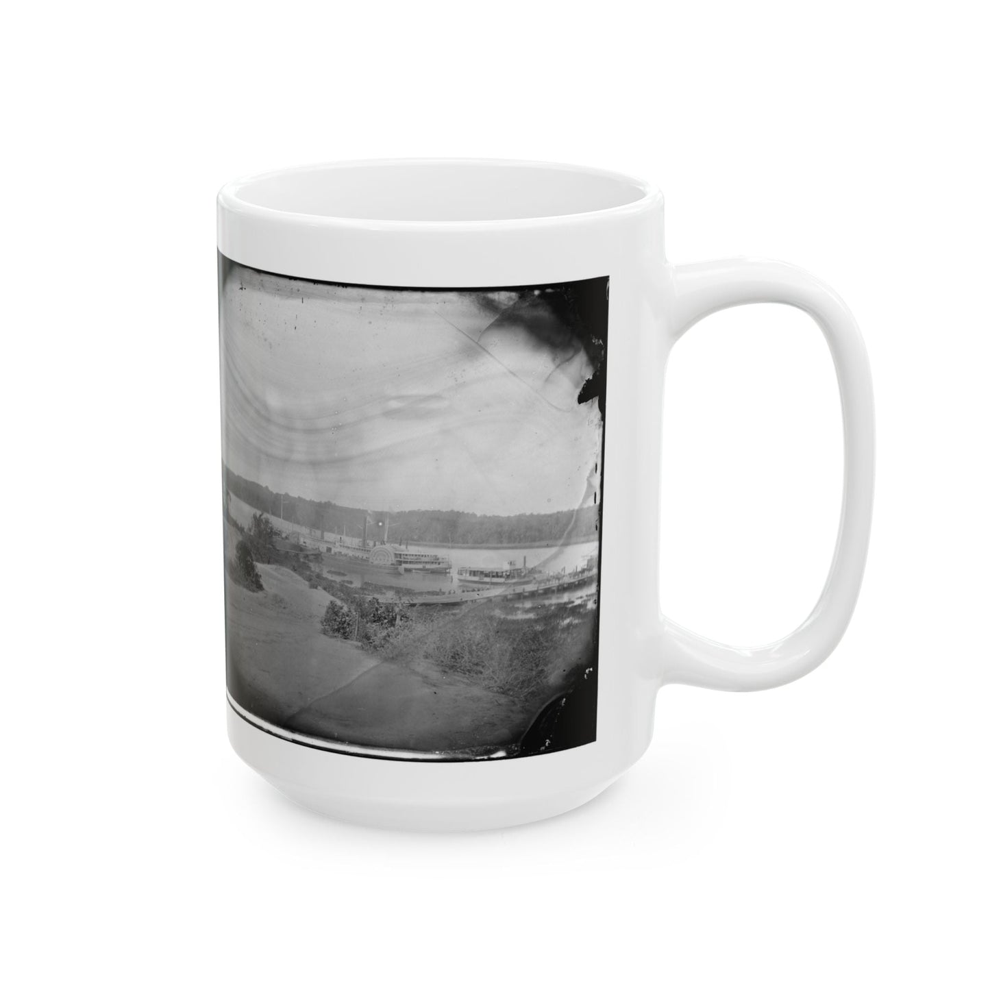 Appomattox River, Virginia. Medical Supply Boat Planter (U.S. Civil War) White Coffee Mug