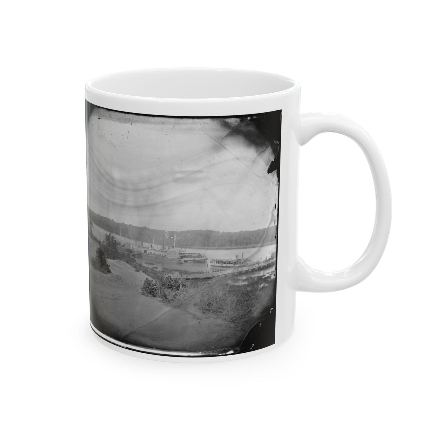 Appomattox River, Virginia. Medical Supply Boat Planter (U.S. Civil War) White Coffee Mug