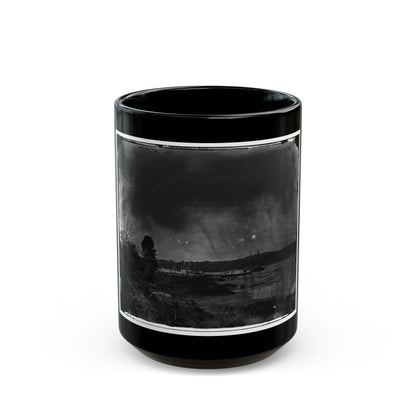 Appomattox River, Virginia. Medical Supply Steamer, Planter (U.S. Civil War) Black Coffee Mug