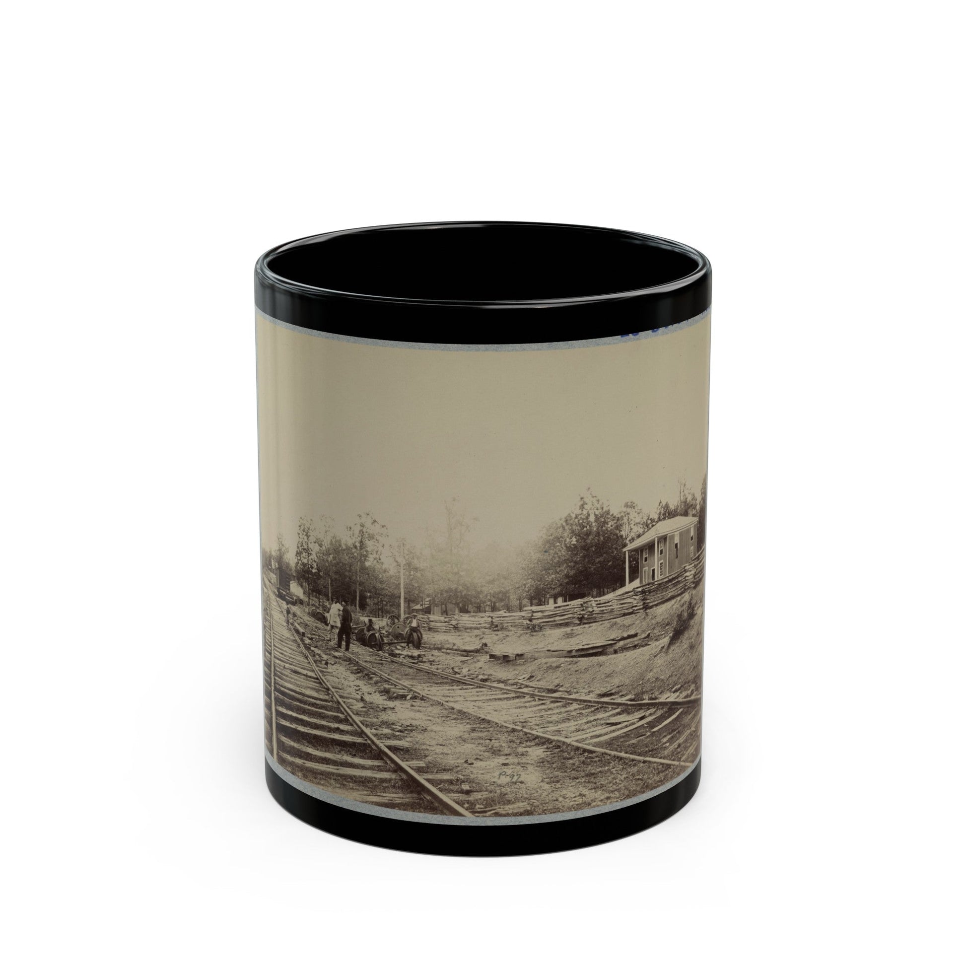 Appomattox Station, Va. (U.S. Civil War) Black Coffee Mug-11oz-The Sticker Space