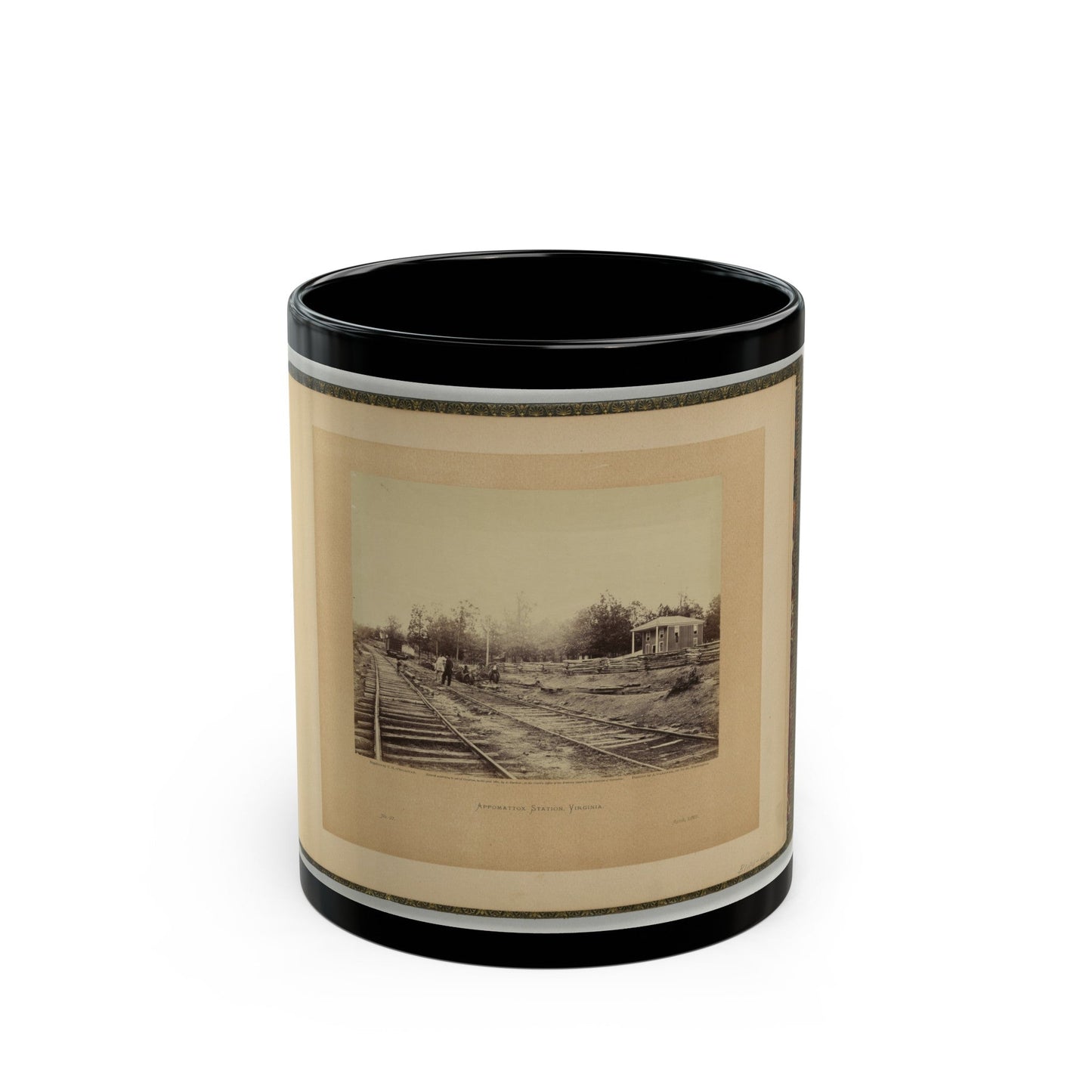 Appomattox Station, Virginia (U.S. Civil War) Black Coffee Mug-11oz-The Sticker Space