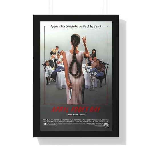 APRIL FOOL'S DAY 1986 - Framed Movie Poster 16″ x 24″ Black - The Sticker Space