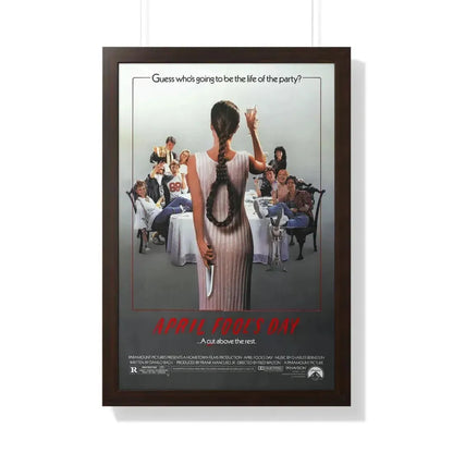 APRIL FOOL'S DAY 1986 - Framed Movie Poster 20" x 30" Walnut - The Sticker Space