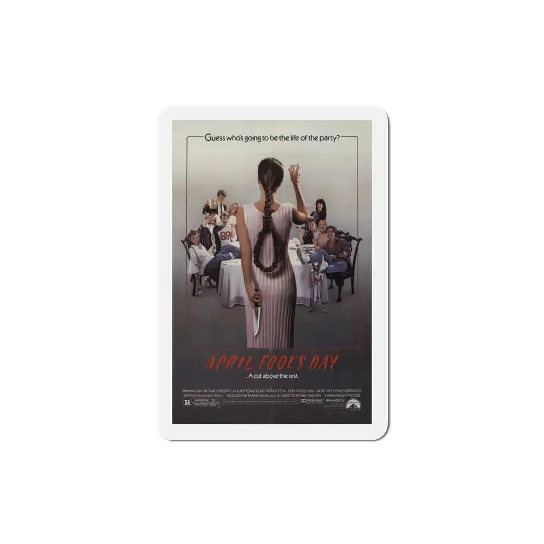 April Fool's Day 1986 Movie Poster Refrigerator Magnet - The Sticker Space